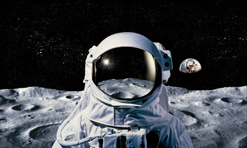 Astronaut on moon.Steve Bronstein/Getty